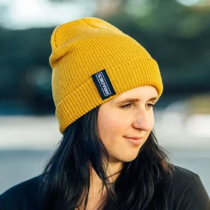 Person wearing yellow beanie