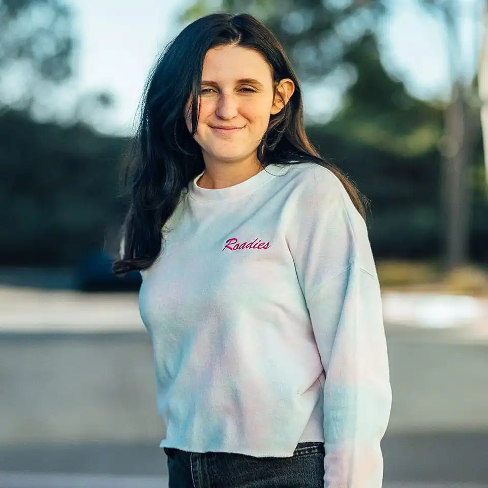 Cropped-Crew-Womens Cropped crew neck sweatshirt