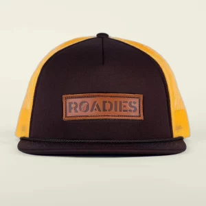 Brown and orange cap