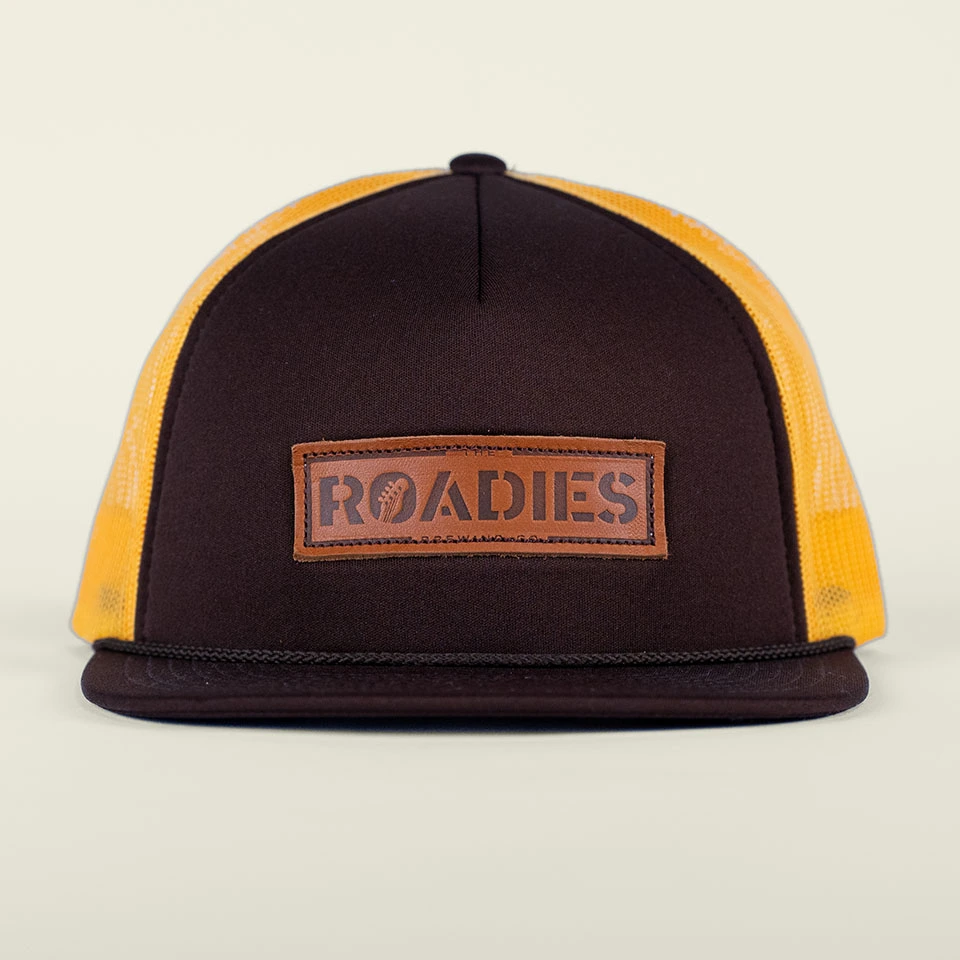 Brown and orange cap